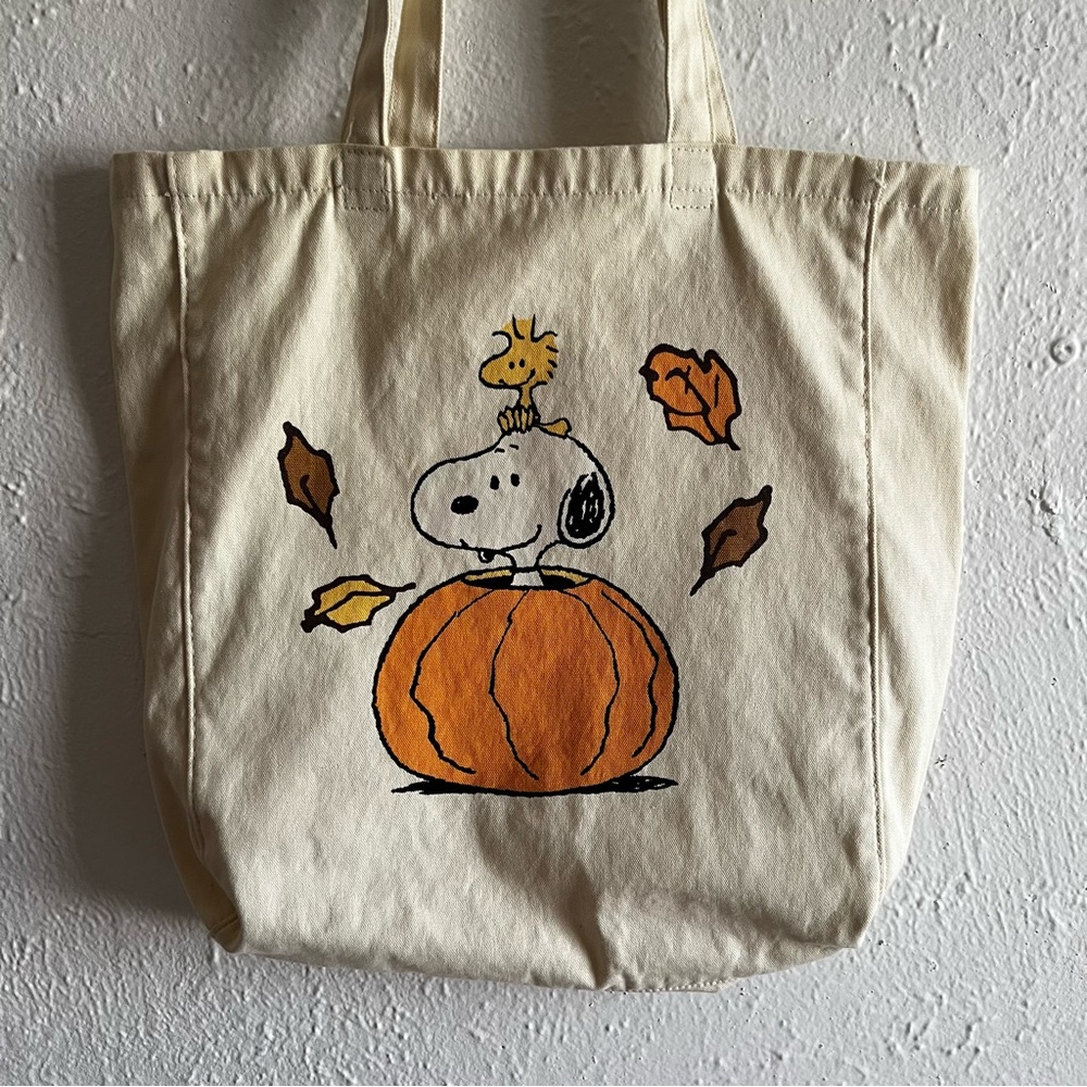 American Eagle Fall Snoopy Tote Bag
